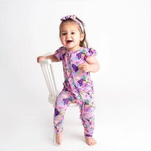 Little Bum Bums Hum Away With Me Ruffle Romper Bums&Roses Romper